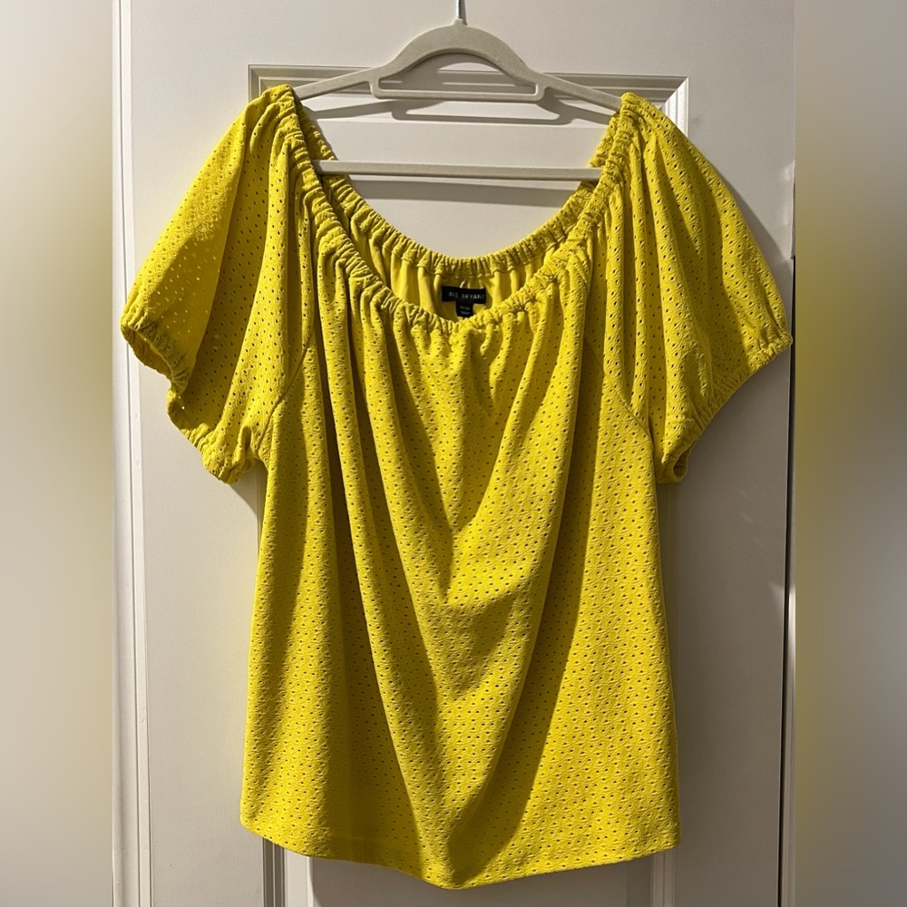 NWOT Lane Bryant Classic Short-Sleeve Square-Neck Shirt
